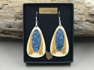 Huon Pine Colour Earrings